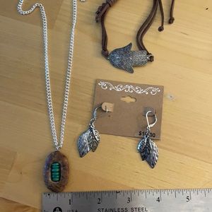 Earrings Bracelet and Necklace